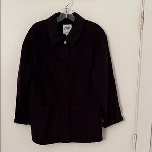 Zara Women's Dark Utility Jacket